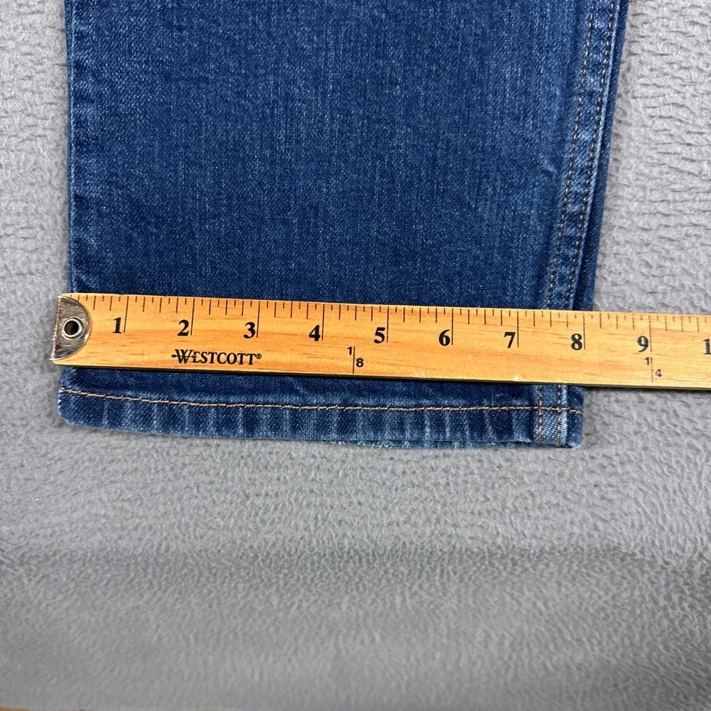 Levis Jeans Mens 40x32 Blue 513 Slim Straight Classic Denim Stretch Cowboy